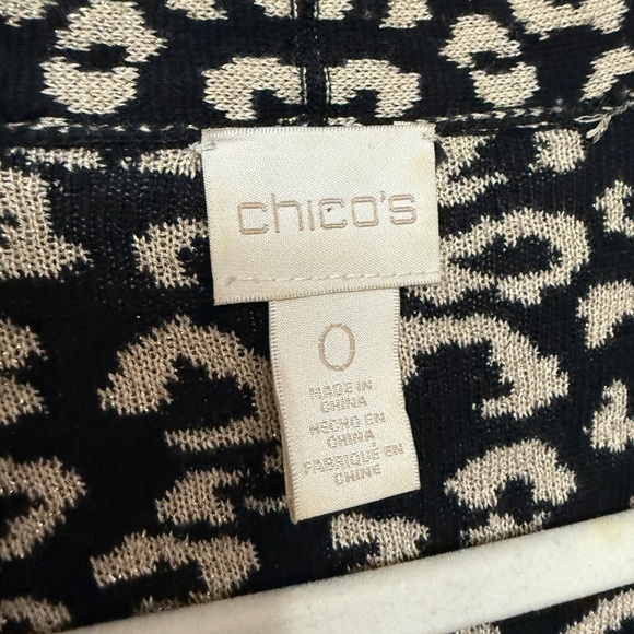 Chico’s Animal Floral Print Cardigan Long Line - Picture 6 of 8